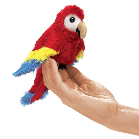 *Folkmanis Mini Scarlet Macaw Finger Puppet