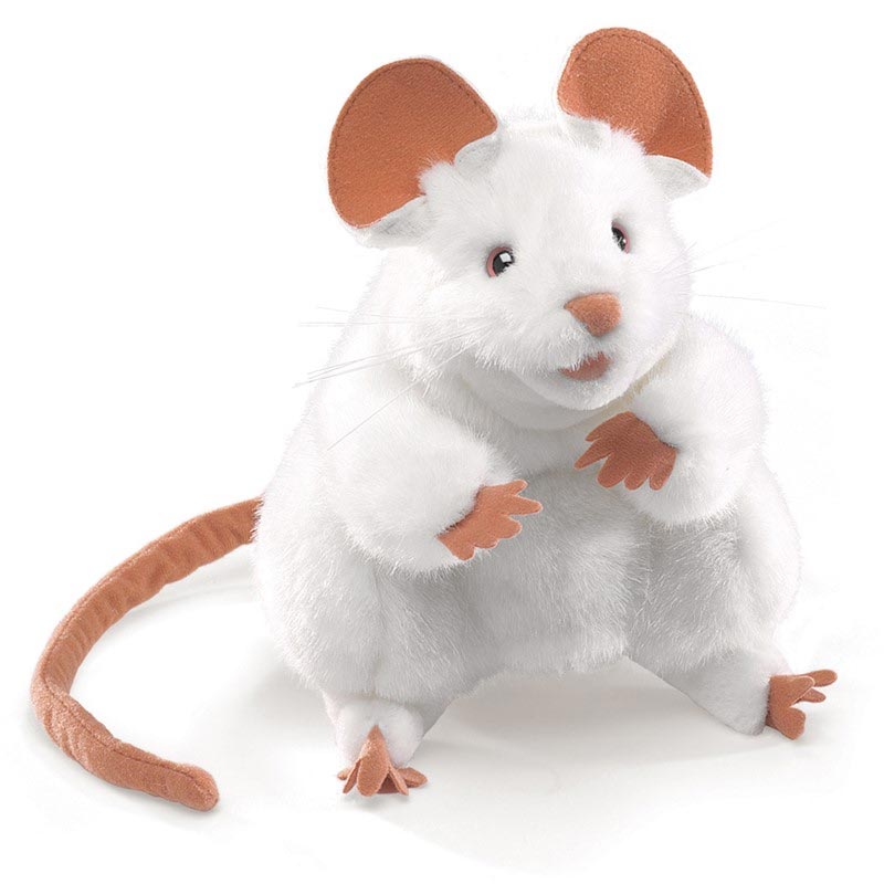 *Folkmanis White Mouse Puppet