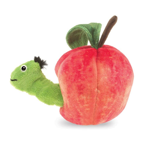 *Folkmanis Worm in Apple Finger Puppet