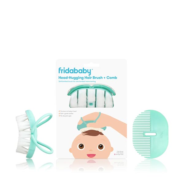 *FridaBaby Head-Hugging Hairbrush + Styling Comb Set