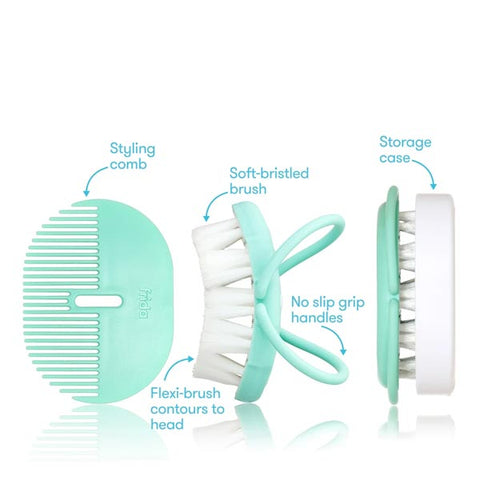 *FridaBaby Head-Hugging Hairbrush + Styling Comb Set