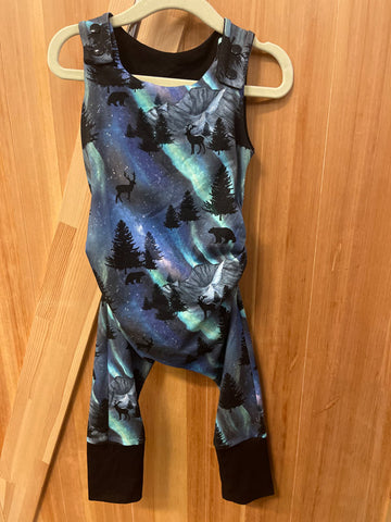 Gro by Zo Grow with Me Romper - Aurora Borealis (Size 1-3y) *CLEARANCE*