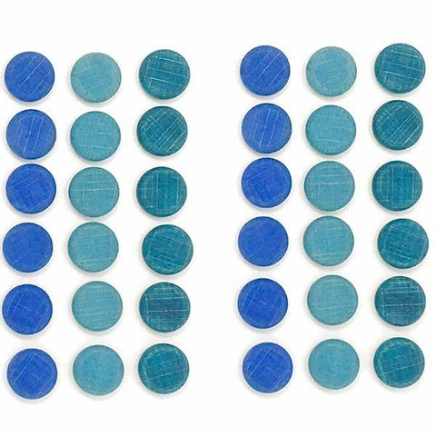 *Grapat Mandala Little Coins - Blues  (36 Pieces)