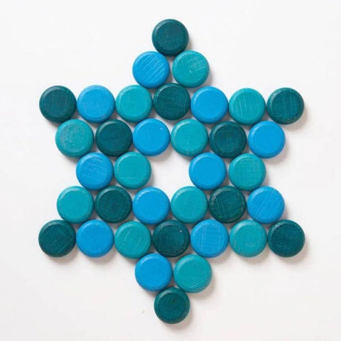 *Grapat Mandala Little Coins - Blues  (36 Pieces)