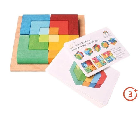 *Grimm's Small Square Learning Puzzle with Template