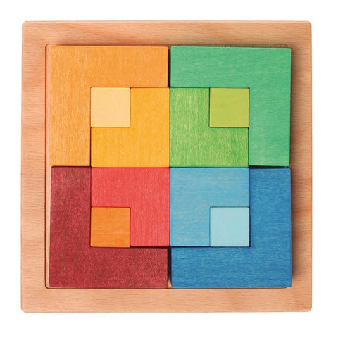 *Grimm's Small Square Learning Puzzle with Template