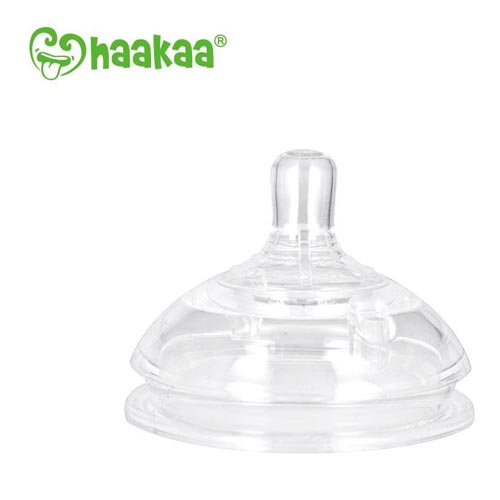 *Haakaa Gen 3 Silicone Bottle Anti-Colic Nipple 2-pk