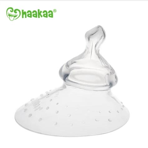 *Haakaa Breastfeeding Nipple Shield - Orthodontic Shape (Round Base)