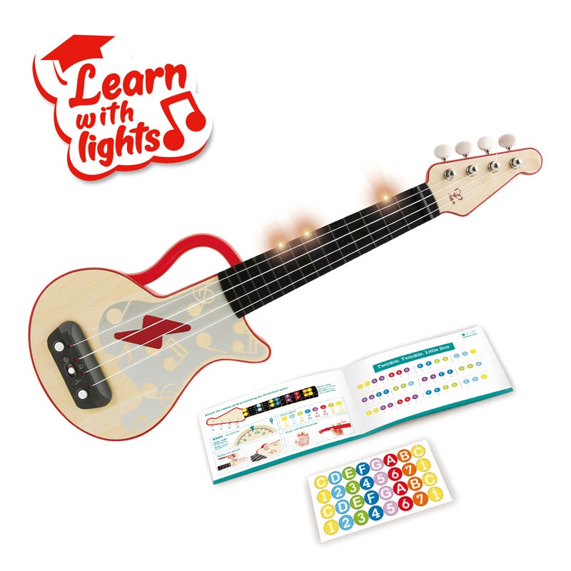 *Hape Learn with Lights Ukulele - Red