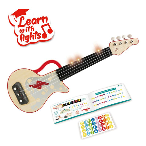 *Hape Learn with Lights Ukulele - Red