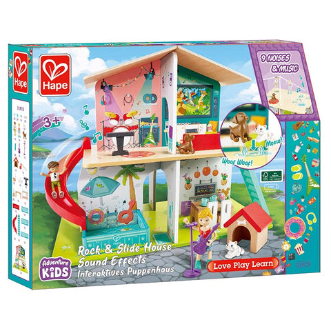 *Hape Roll & Slide Musical Dollhouse