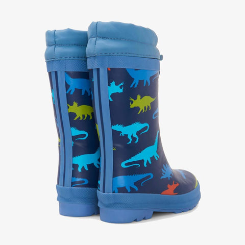 Hatley Sherpa Lined Rainboots - Dino Silhouettes (Size 6) *CLEARANCE*