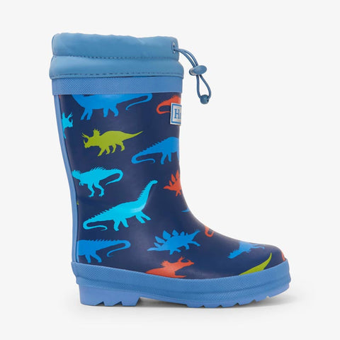 Hatley Sherpa Lined Rainboots - Dino Silhouettes (Size 6) *CLEARANCE*