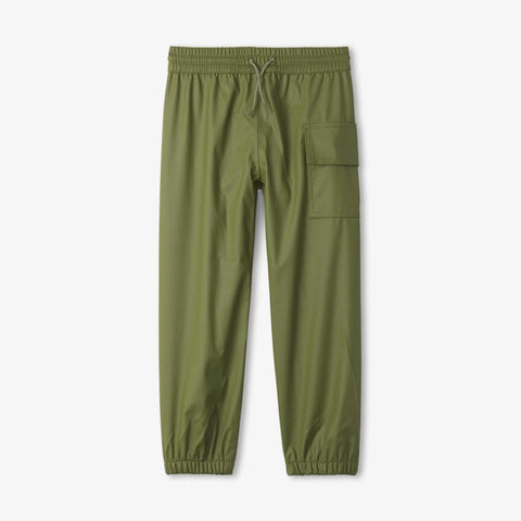 Hatley Splash Pants - Forest Green (Size 2)