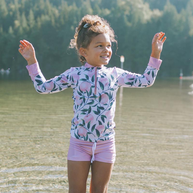 Honeysuckle Swim Co. Rashguard Shirt - Peach Perfect