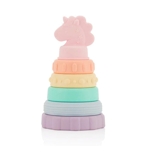 *Itzy Ritzy Itzy Stacker Silicone Stacking Toy - Unicorn