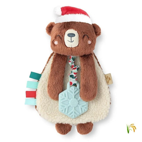 *Itzy Ritzy Itzy Lovey Plush & Silicone Teether Toy - Holiday Bear