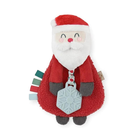 *Itzy Ritzy Itzy Lovey Plush & Silicone Teether Toy - Holiday Santa