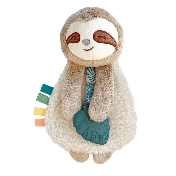 *Itzy Ritzy Itzy Lovey Plush & Silicone Teether Toy - Peyton the Sloth