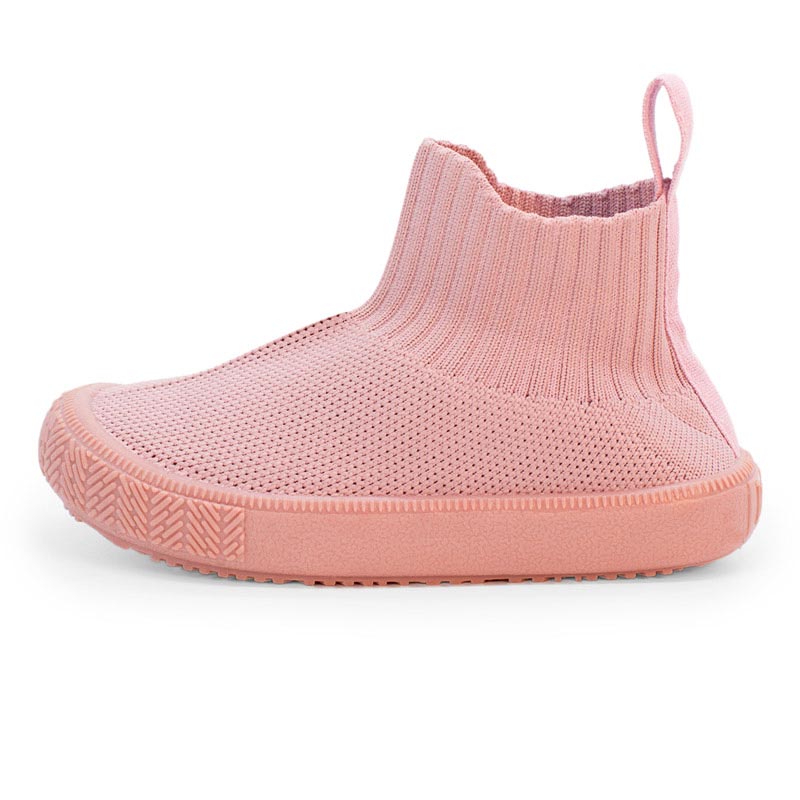 Jan & Jul Hi-Top Knit Shoe - Pale Pink