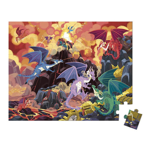 *Janod 54 Piece Puzzle - Fiery Dragons