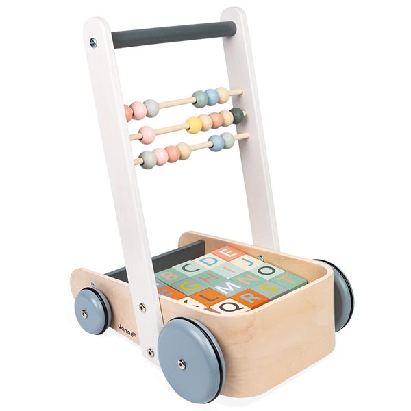 *Janod Sweet Cocoon Cart with ABC Blocks