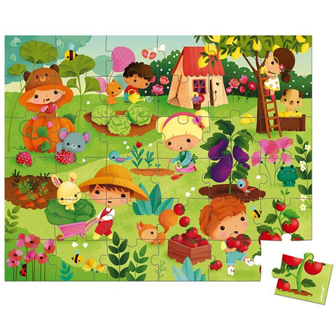 *Janod 36 Piece Puzzle - Garden