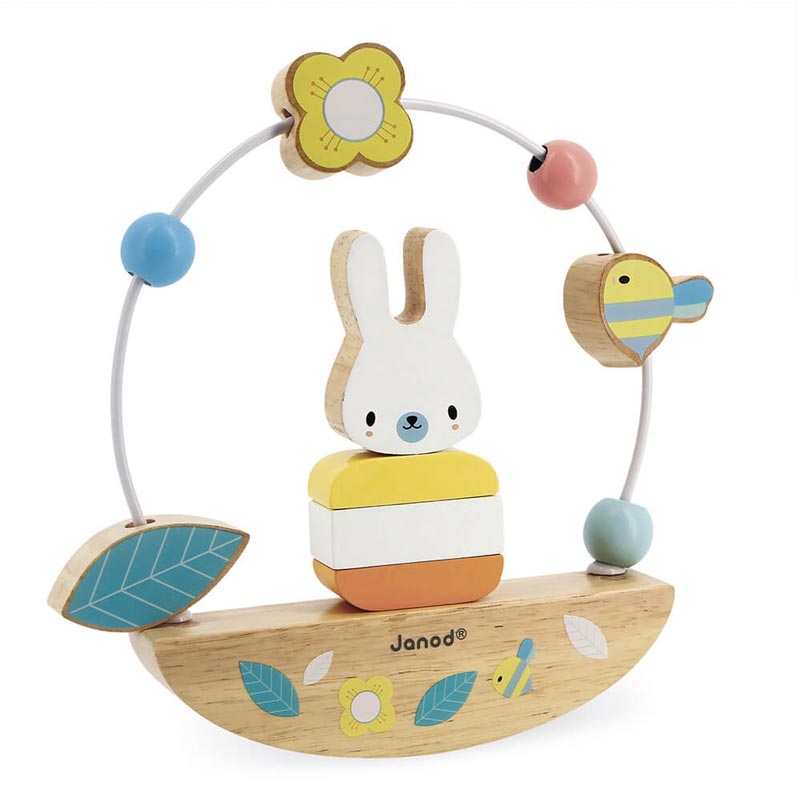 *Janod Pure Bead Maze & Rocking Rabbit