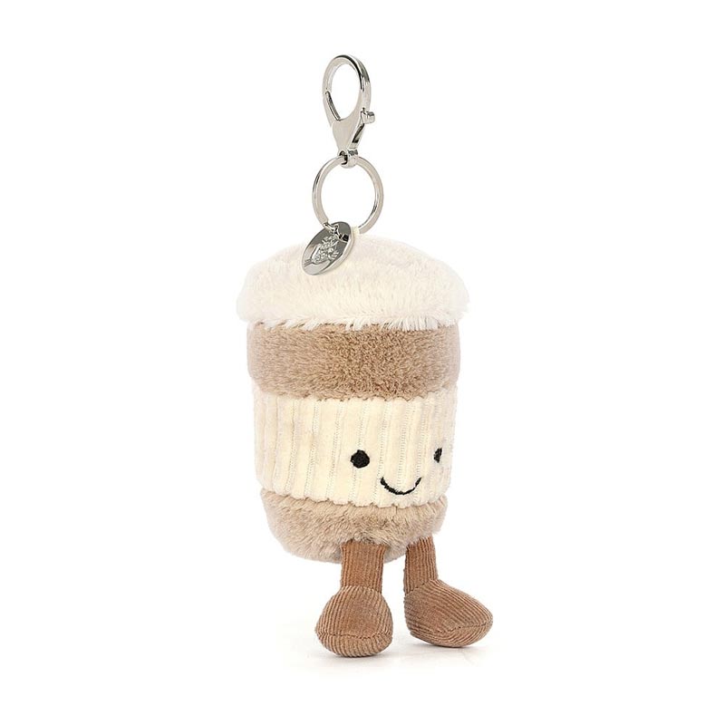 *Jellycat Amuseables Coffee-to-Go Bag Charm - 7"