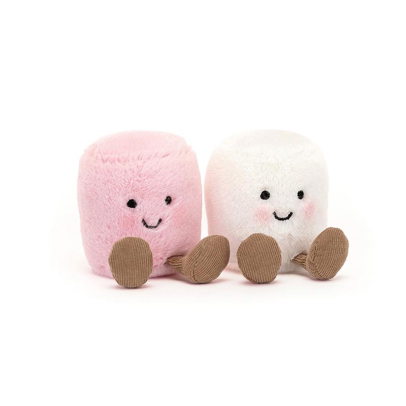 *Jellycat Amuseables Pink & White Marshmallows - 6"