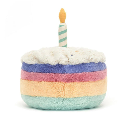 *Jellycat Amuseables Rainbow Birthday Cake Large - 10"