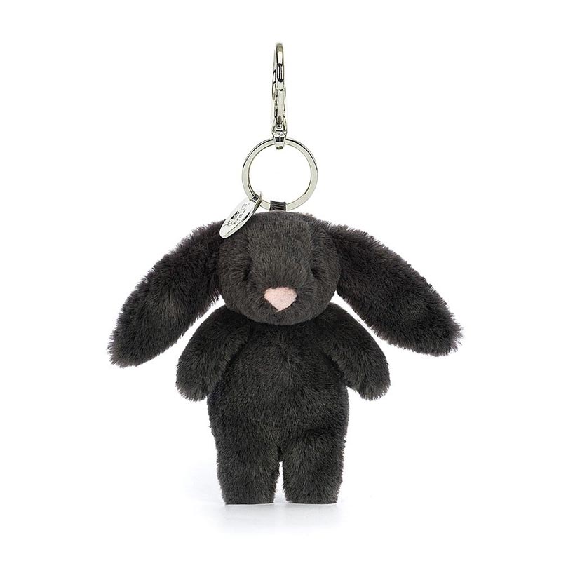 *Jellycat Bashful Inky Bunny Bag Charm - 6"