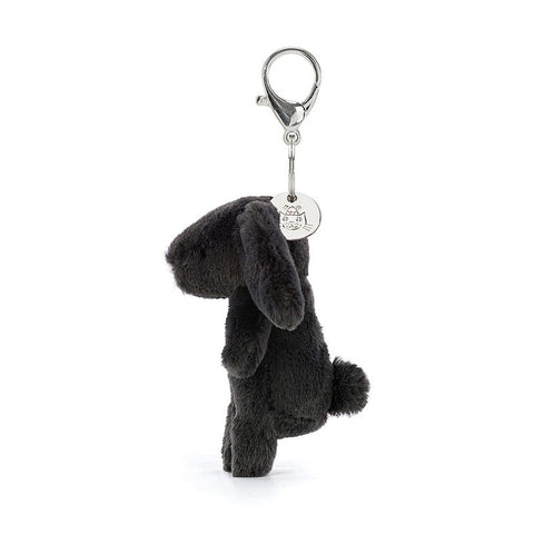 *Jellycat Bashful Inky Bunny Bag Charm - 6"