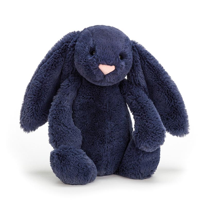 *Jellycat Bashful Navy Bunny Original - 12"