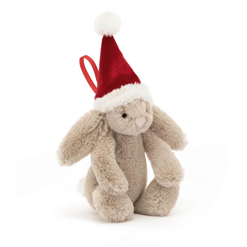 *Jellycat Bashful Christmas Bunny Ornament - 5"