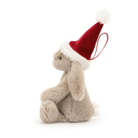 *Jellycat Bashful Christmas Bunny Ornament - 5"