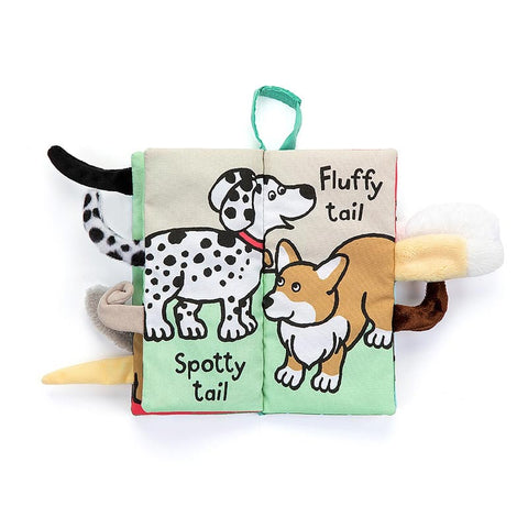 Jellycat Puppy Tails Soft Activity Book - Mint