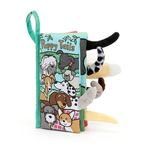 Jellycat Puppy Tails Soft Activity Book - Mint