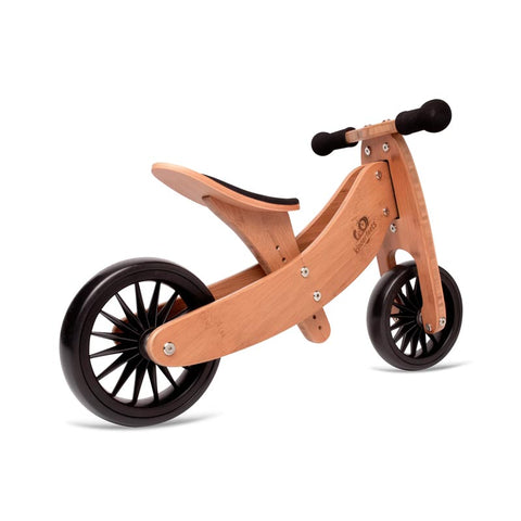 *Kinderfeets 2-in-1 Tiny Tot PLUS Balance Bike - Bamboo