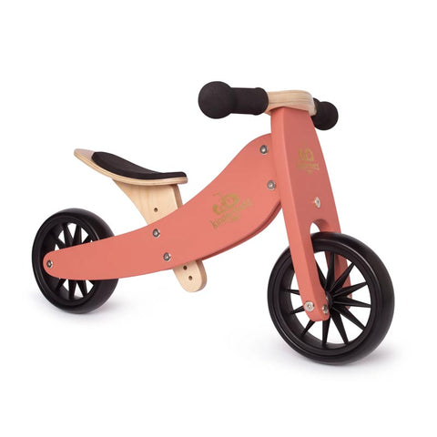 *Kinderfeets 2-in-1 Tiny Tot Balance Bike - Coral