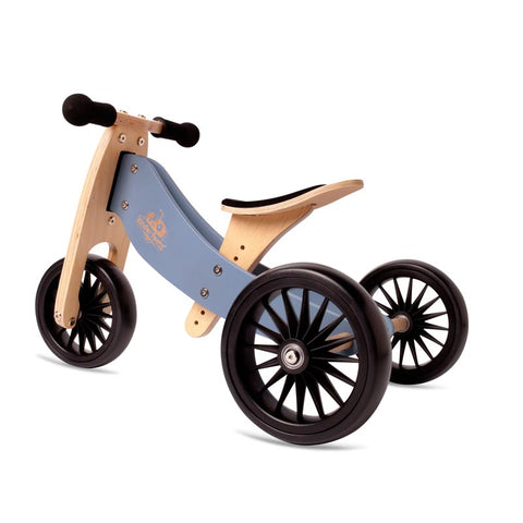 *Kinderfeets 2-in-1 Tiny Tot PLUS Balance Bike - Slate Blue