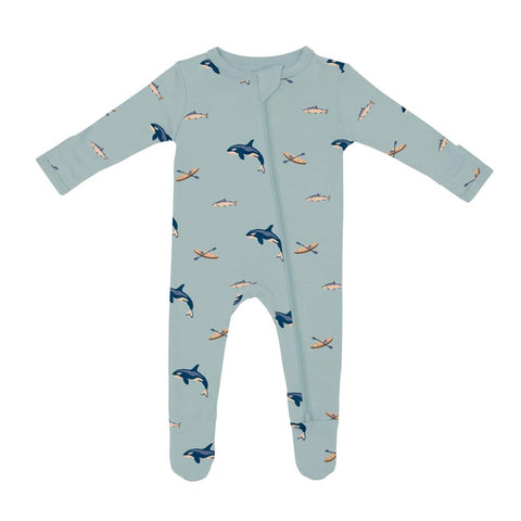 Kyte Baby Zippered Footie - Coastline