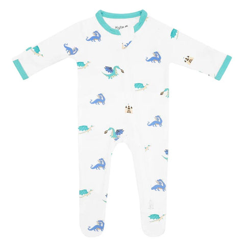 Kyte Baby Zippered Footie - Dragon