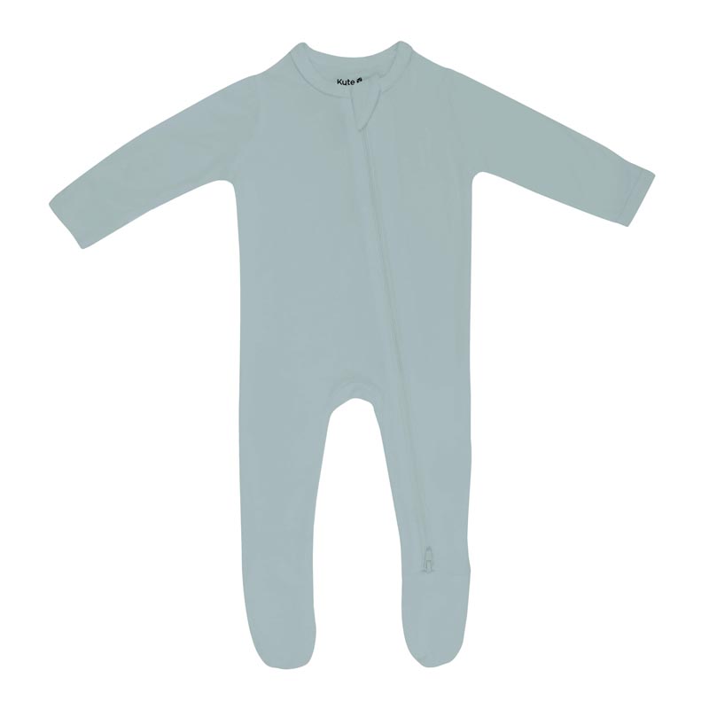 Kyte Baby Zippered Footie - Glacier