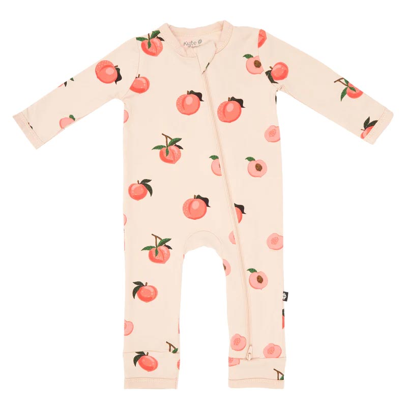 Kyte Baby Zippered Romper - Peach (Size 18-24m)