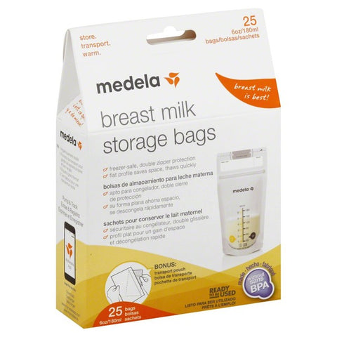 *Medela Breast Milk Storage Bags - 50 Pack