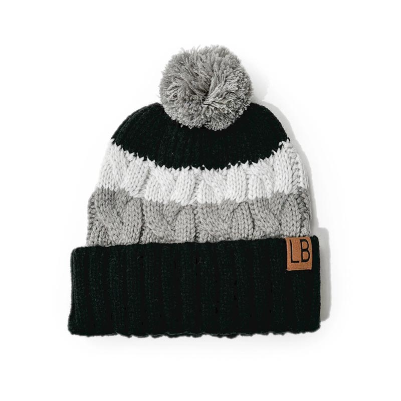 Little Bipsy Chunky Pom Beanie - Black *CLEARANCE*