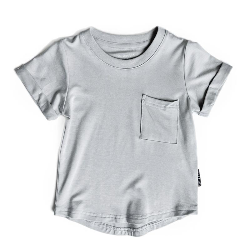 Little Bipsy Bamboo Pocket Tee - Frost *CLEARANCE*