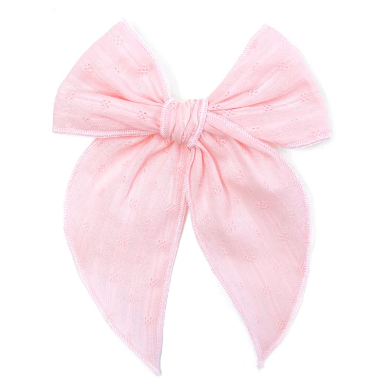 *Little Stocking Co. Party Girl Bow - Pink Eyelet