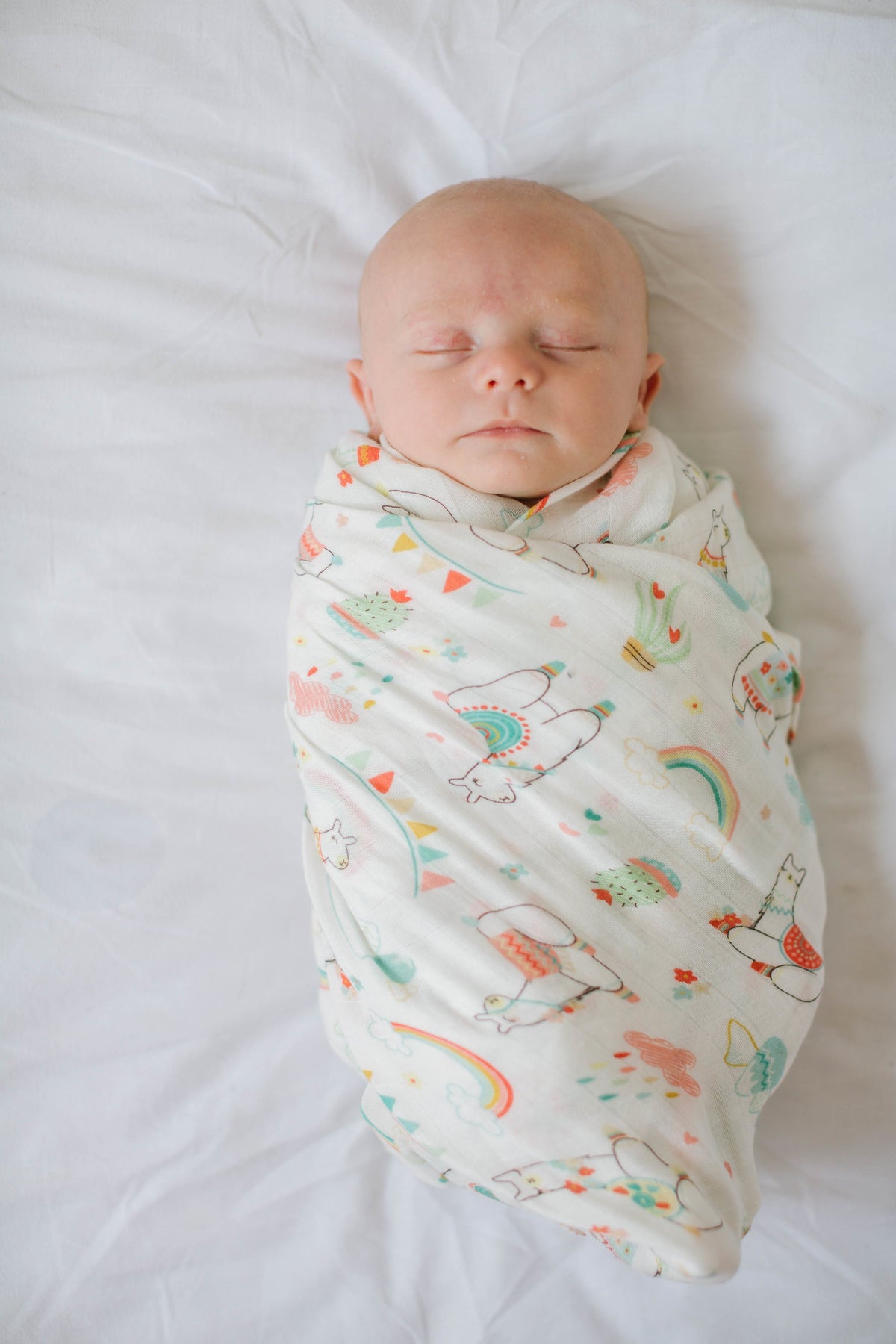 Loulou Lollipop Luxe Muslin Swaddle - Llama